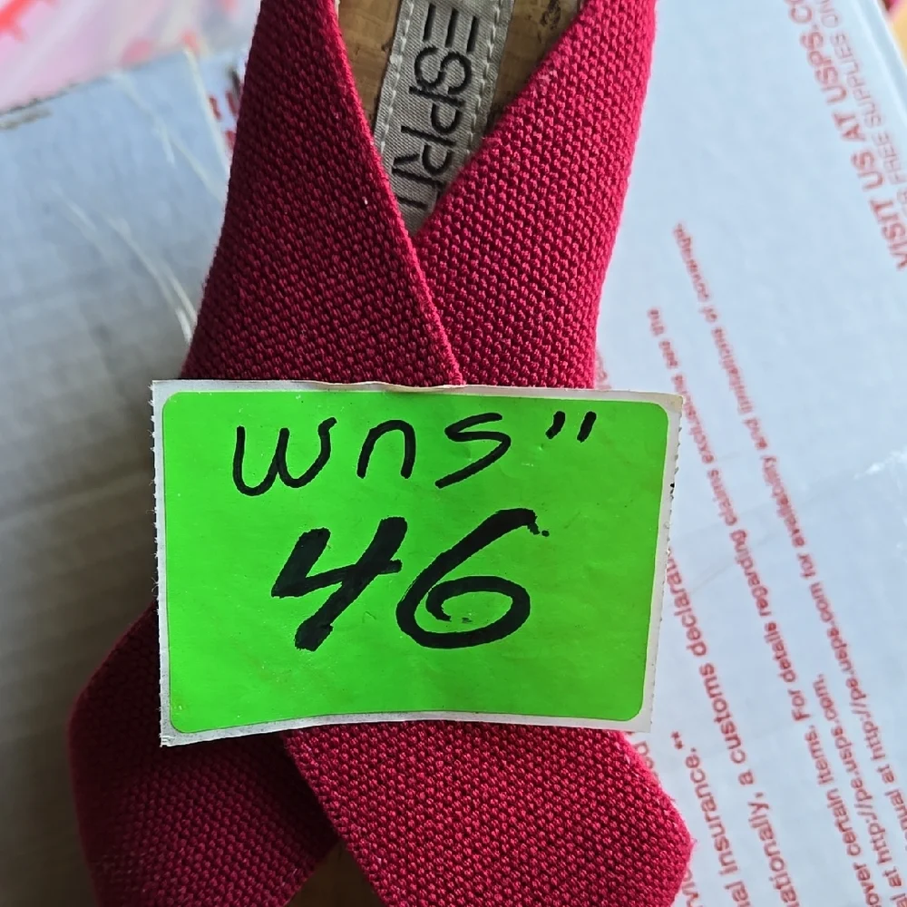 Esprit Women's Cork Wedge Sandals, Size 7.5 M Raspberry Pink - Picture 15 of 15